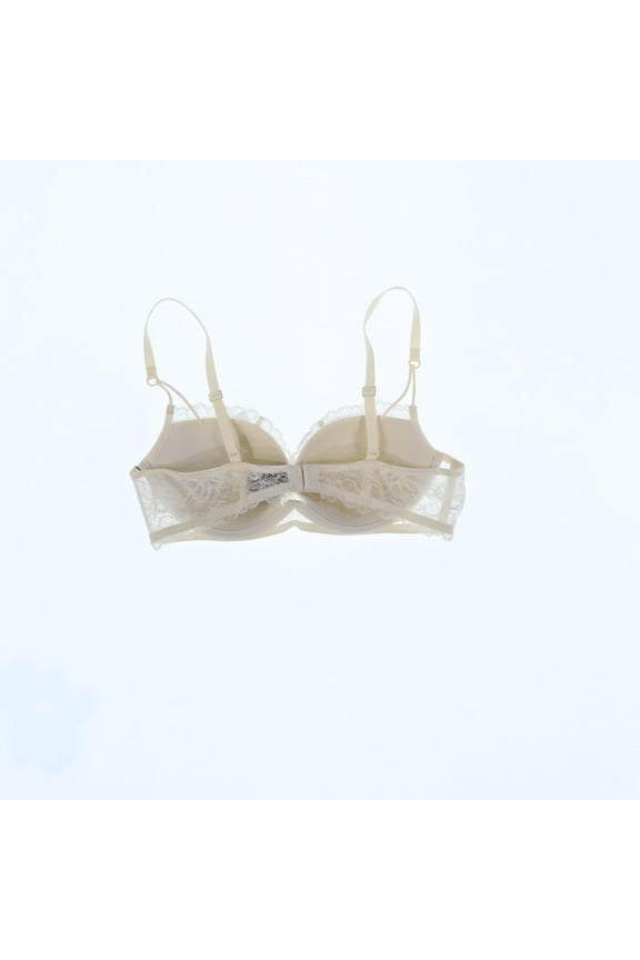 Women's Bra Bridal Lace Lightly Lined Lingerie Ivory 36B New