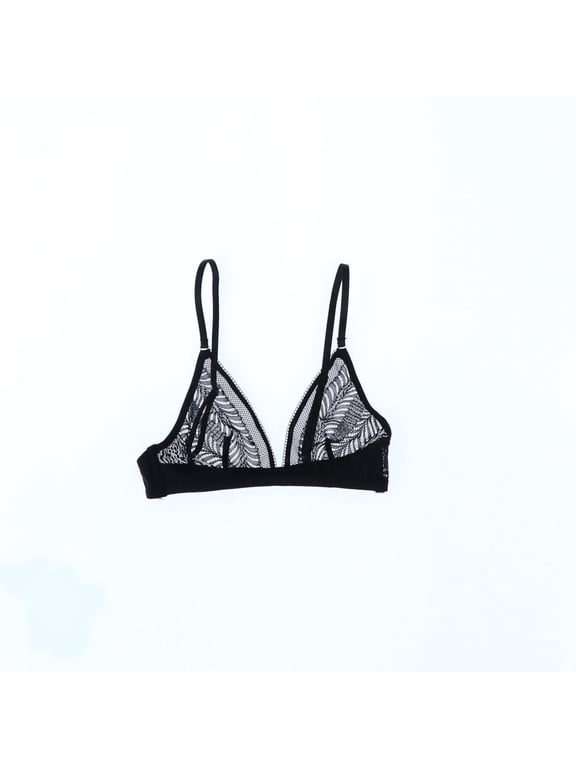 Women's Bralette Sculpt Lace Unlined Black New