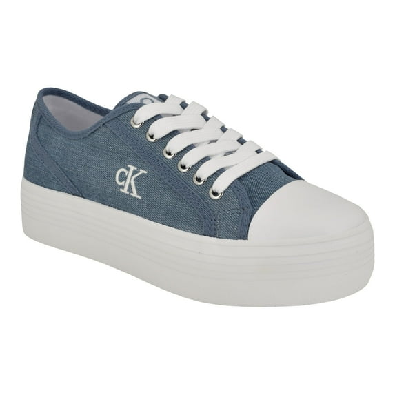 Calvin Klein Women's Brinle Sneaker, Blue Denim 420, 7