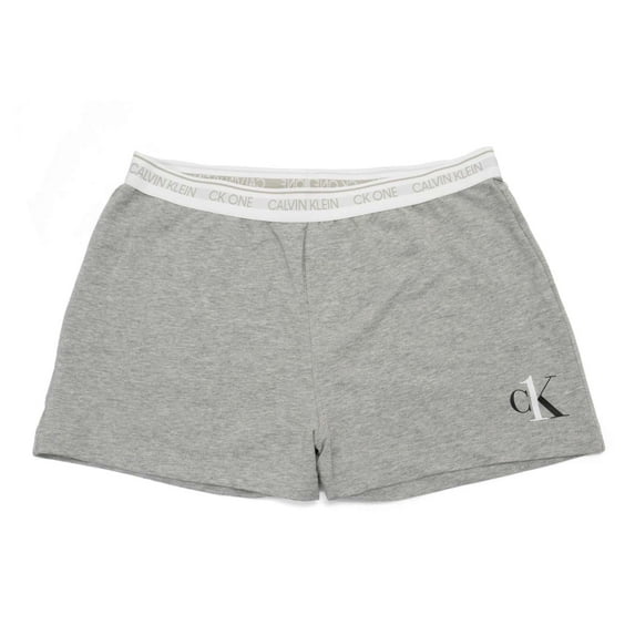 Calvin Klein Women's CK One Basic Lounge Short, Grey Heather, Medium