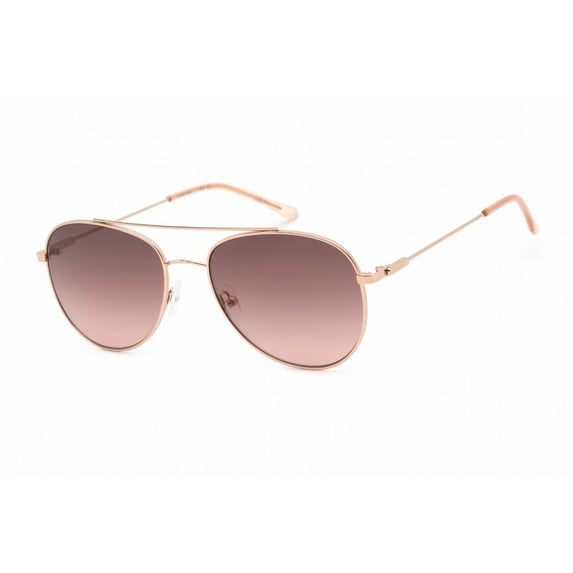 Calvin Klein Women's Sunglasses 55mm Rose Gold/Brown