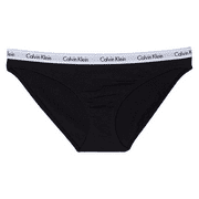 Calvin Klein Womens Carousel Bikini 3 Pack, Black/Black/Black, Large
