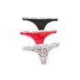 thumbnail image 1 of Calvin Klein Women's Carousel Logo Cotton Stretch Thong Panties, Multipack -XL, 1 of 3