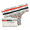 thumbnail image 1 of Calvin Klein Women's Carousel Logo Cotton Stretch Thong Panties, Multipack -L, 1 of 2