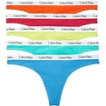 thumbnail image 1 of Calvin Klein Women's Carousel Logo Pride Cotton Stretch Thong Panties, 5 Pack; Size: Small, 1 of 5