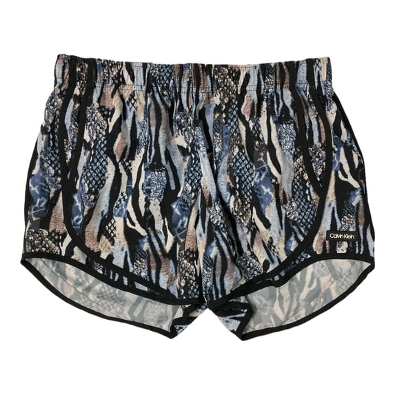 Calvin Klein Women's Comfortable Fashion Print Running Short (Animal Mix Spray, XXL)