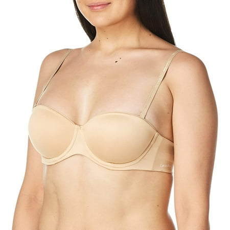 Calvin Klein Women's Constant Strapless Bra 36DD Bare