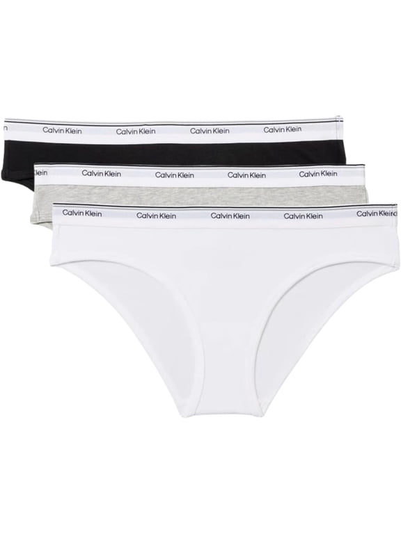 Women's Balance Cotton Stretch Bikini White/Black/Grey 3pack Medium