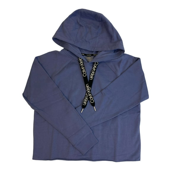 Calvin Klein Women's Cozy Relaxed Fit Fleece Logo Hoodie (Dusk, XXL)