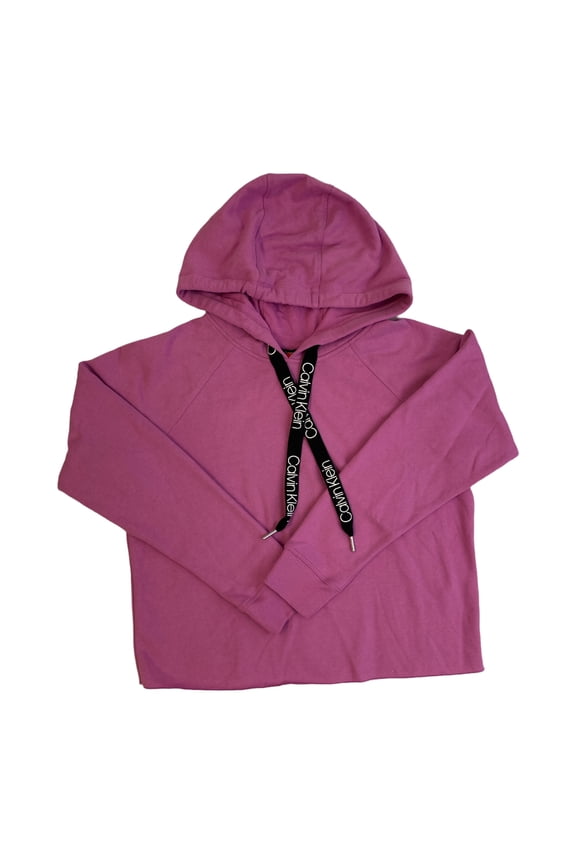 Women's Cozy Relaxed Fit Fleece Logo Hoodie (Lush, XL)