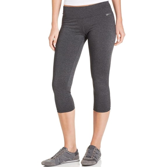 Calvin Klein Women's Crop Tight with Back Shirring, Sweats Heather, X-Small
