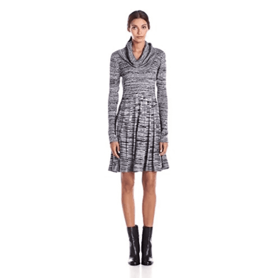 Calvin Klein Women's Dress, CD5W2PU5, Black/White, XL