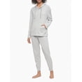 thumbnail image 1 of Calvin Klein Women's Ease Ribbed Jogger Lounge Pants Grey Size Small, 1 of 4