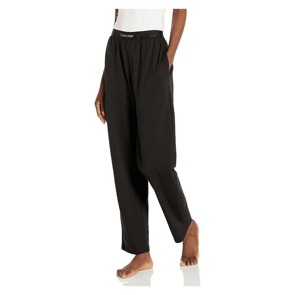 Calvin Klein Women s Embossed Icon Lounge Sleep Pants Black X Large Walmart