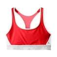 thumbnail image 1 of Calvin Klein Women's Flex Motion Racerback Sports Bra, Red \ White,S - US, 1 of 4