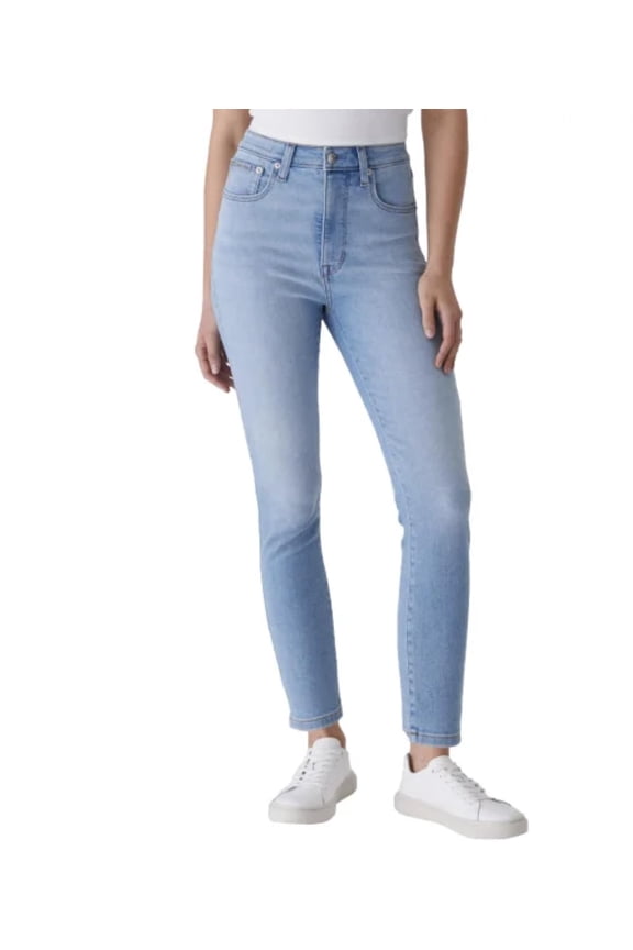 Women's High Rise Stretch Skinny Jean (US, Numeric, 10, Regular, Regular, Robins Egg (Light Blue))