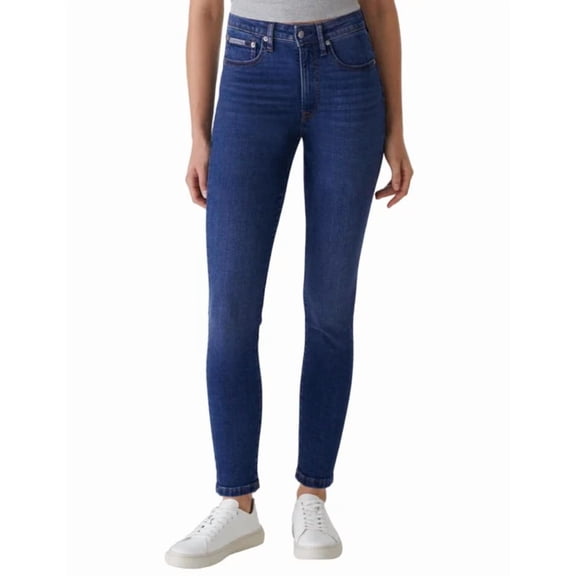 Calvin Klein Women's High-Rise Skinny Jeans - Size 6/28 - 27L - Blue