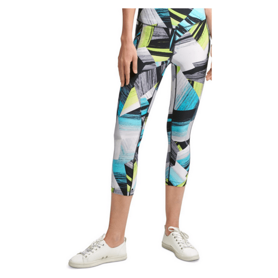 Calvin Klein Women's High Waist 7/8 Stretch, Tight Legging, Multicolor, L