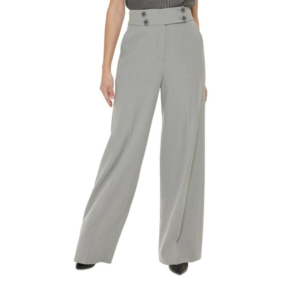 Calvin Klein Women's High Waist Wide Leg Whitney Pant Size 12