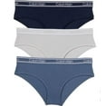 thumbnail image 1 of Calvin Klein Women's Hipster Underwear, 3-pack US, Alpha, Medium, Regular, Regular, Multi Blue, 1 of 4