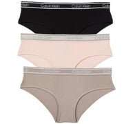 Calvin Klein Womens Hipster Underwear, 3-pack US, Alpha, Small, Regular, Regular, Multi