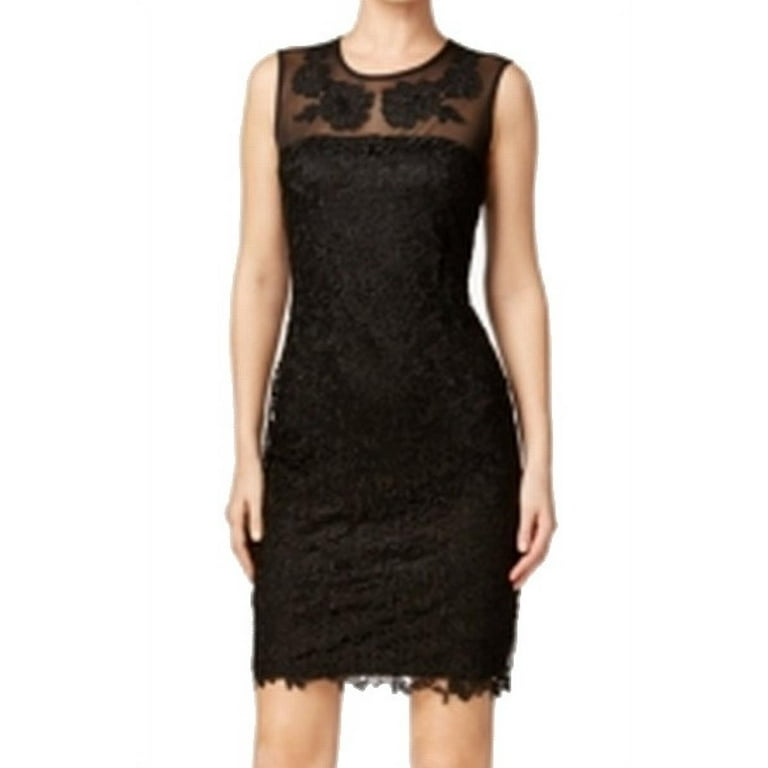 Calvin klein lace sheath dress online