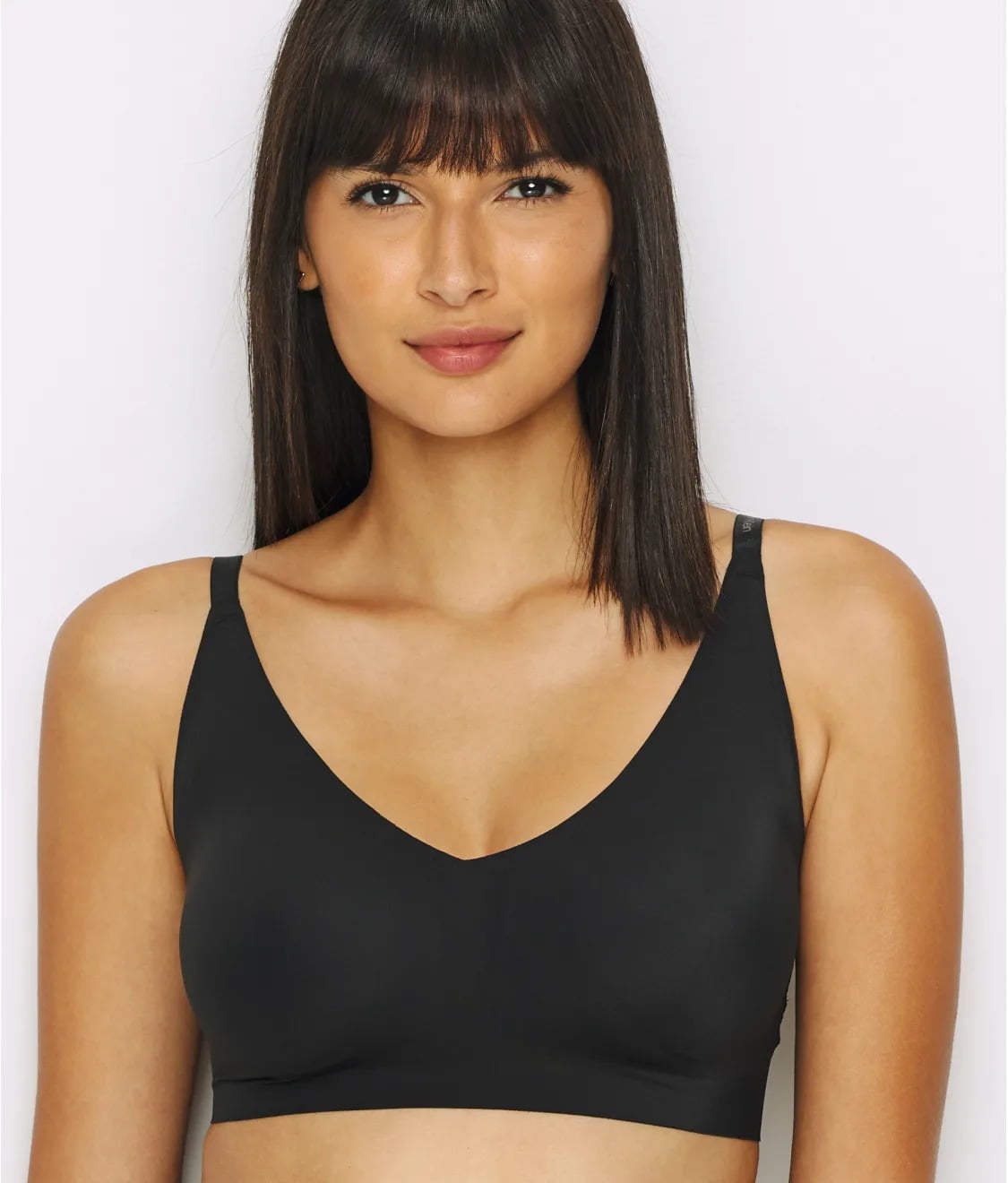 Calvin Klein Women's Invisibles Comfort Lightly Lined Seamless Wireless Triangle Bralette Bra X
