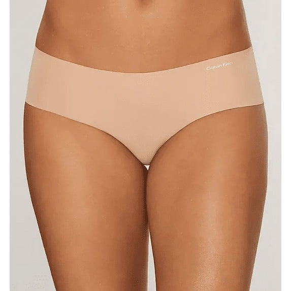 Calvin Klein Women's Invisibles Hipster Panty Underwear Beige Size XL
