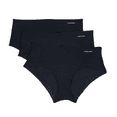 thumbnail image 1 of Calvin Klein Women's Invisibles Seamless Hipster Panties Black 3-Pack Small, 1 of 7