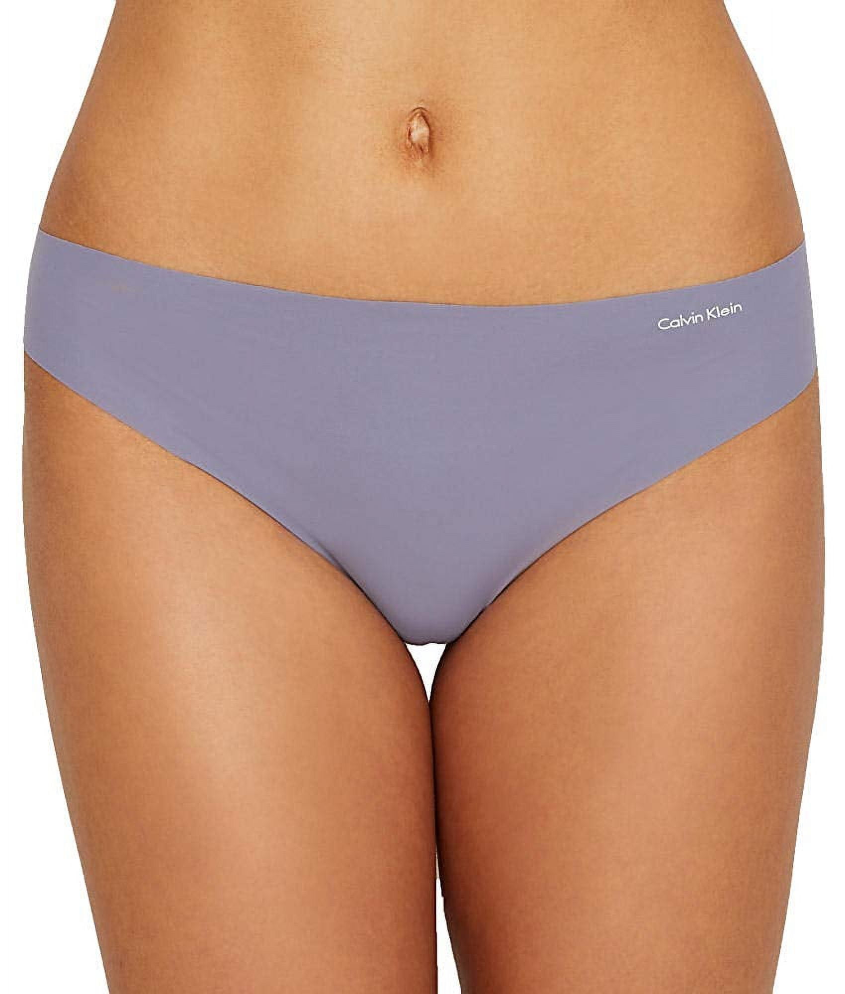 Calvin Klein Women's Invisibles Thong, Blue Granite XS - NEW