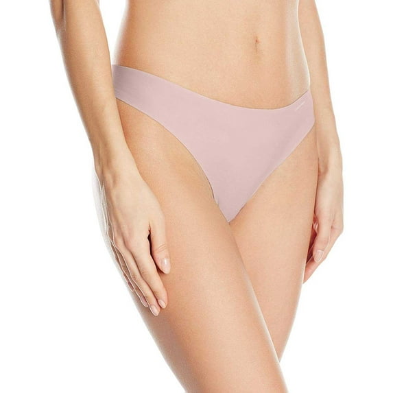 Calvin Klein Women’s Invisibles Thong Pantys, Connected, Medium