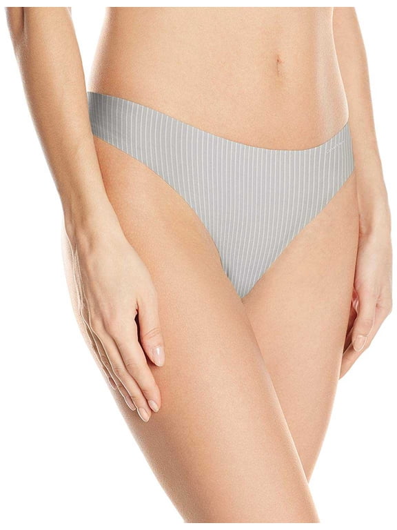 Womens Invisibles Thong Pantys, Parallel Lines Gaze, Large
