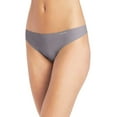 thumbnail image 1 of Calvin Klein Women’s Invisibles Thong Pantys, Silver Lock, Large, 1 of 4