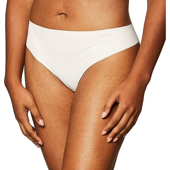 Calvin Klein Women's Invisibles Thongs, Nymphs Thigh, Medium