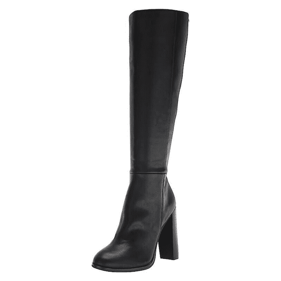 Calvin Klein Women's KERIE Knee High Boot, Black, 7.5