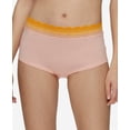 thumbnail image 1 of Calvin Klein Women's Lace-Trim Hipster Underwear QD3839, Peach Melba, Size Small, 1 of 2