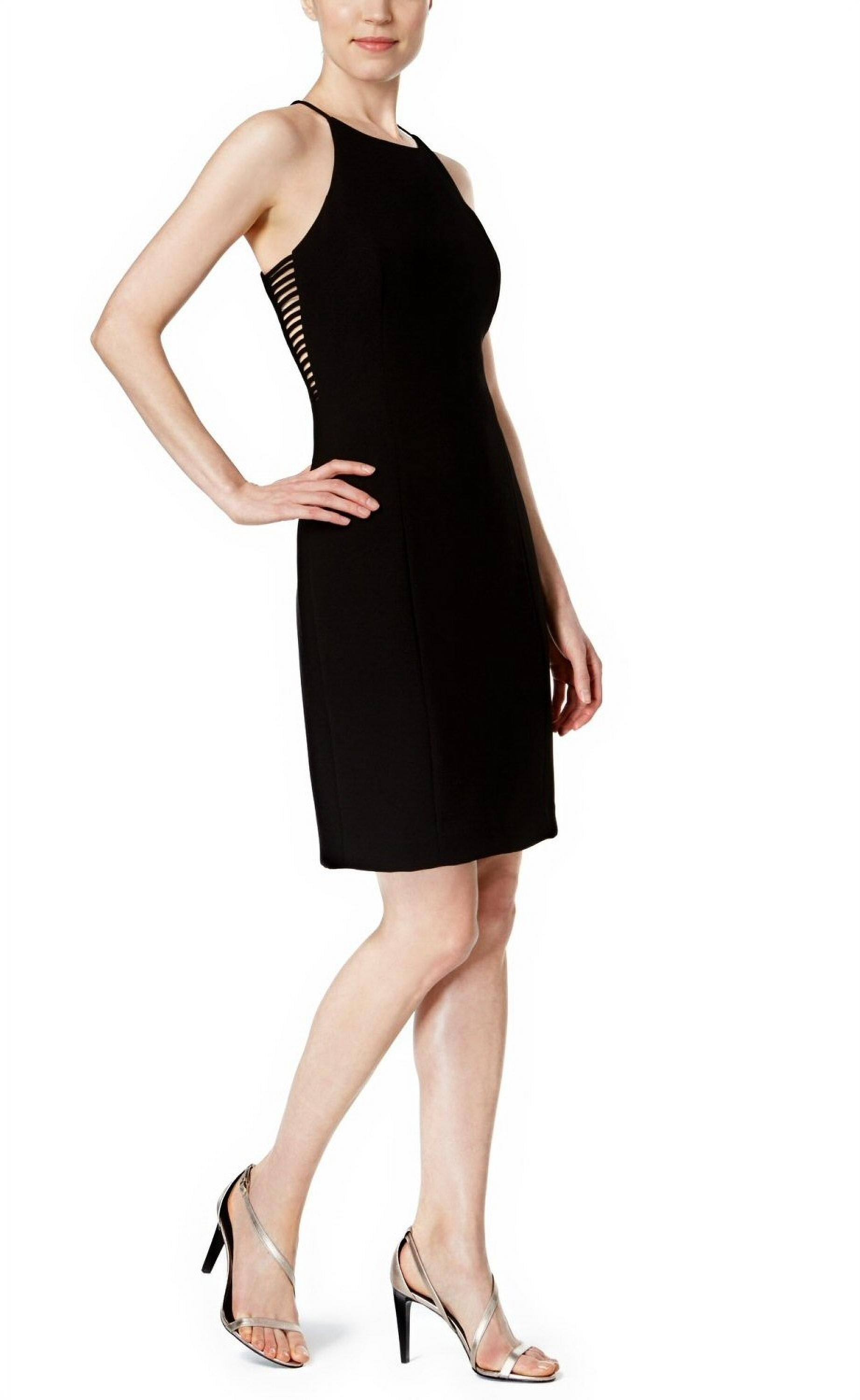 calvin klein cut out dress CALVIN KLEIN JEANS Wrapping Cut Out Dress Multicolour