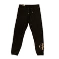 thumbnail image 1 of Calvin Klein Women's Lightweight Soft Terry CK Logo Jogger Pants (Black, S), 1 of 3