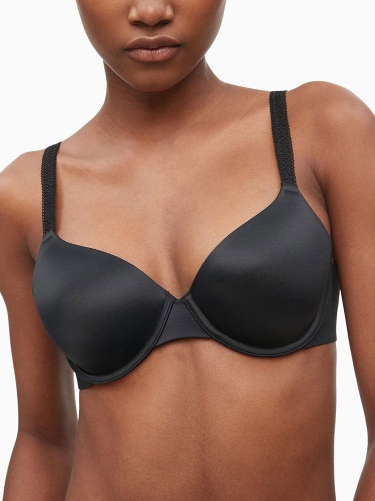 Buy Calvin Klein women plain padded bra black Online