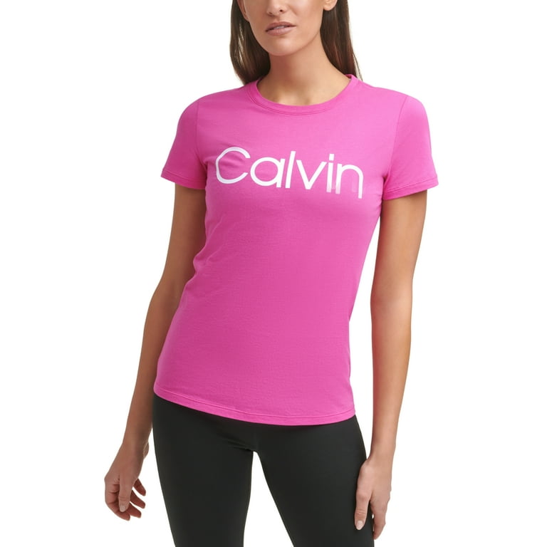 Calvin klein women's pink t shirt new arrivals