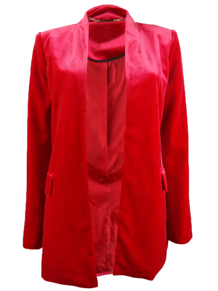 Calvin klein velvet jacket womens top