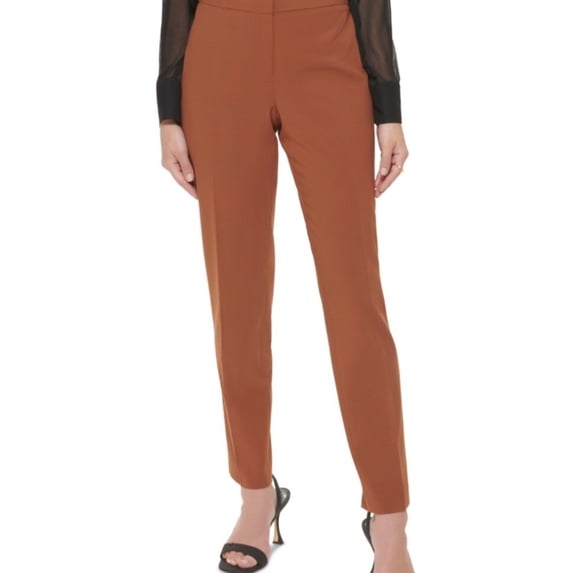 Calvin Klein Womens Lux Highline Pants Tortoise 16