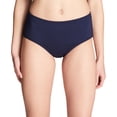thumbnail image 1 of Calvin Klein Women's Mid-Rise Tummy Control Swim Bottom, Navy, XXL, 1 of 2