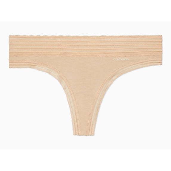 Calvin Klein Women's Modal Thong, Bare, Small