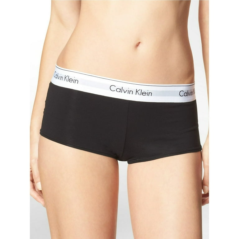 (取寄) カルバンクライン アンダーウェア レディース モダン コットン ボーイショーツ   Underwear women   Underwear Modern Cotton Boyshort Black Calvin Klein Women's Modern Cotton Boyshort Underwear, Stretch