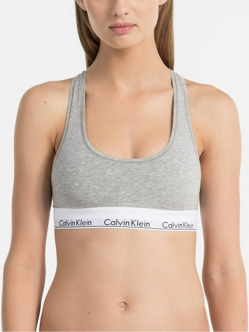 Calvin Klein Women's Modern Cotton Wire-free Grey Heather