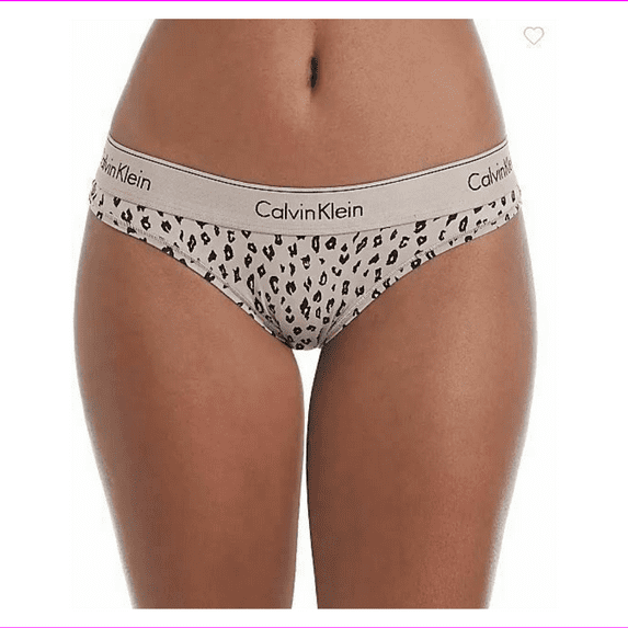 Calvin Klein Women's Modern Cotton Brazillian Savannah Cheetah Cedar, 3X