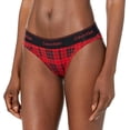 thumbnail image 1 of Calvin Klein Women's Modern Cotton Holiday Bikini Underwear, Red/Black Medium, 1 of 2