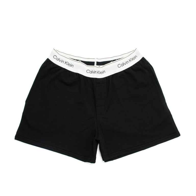 Calvin Klein Women's Modern Cotton Lounge Shorts, Black,L - US