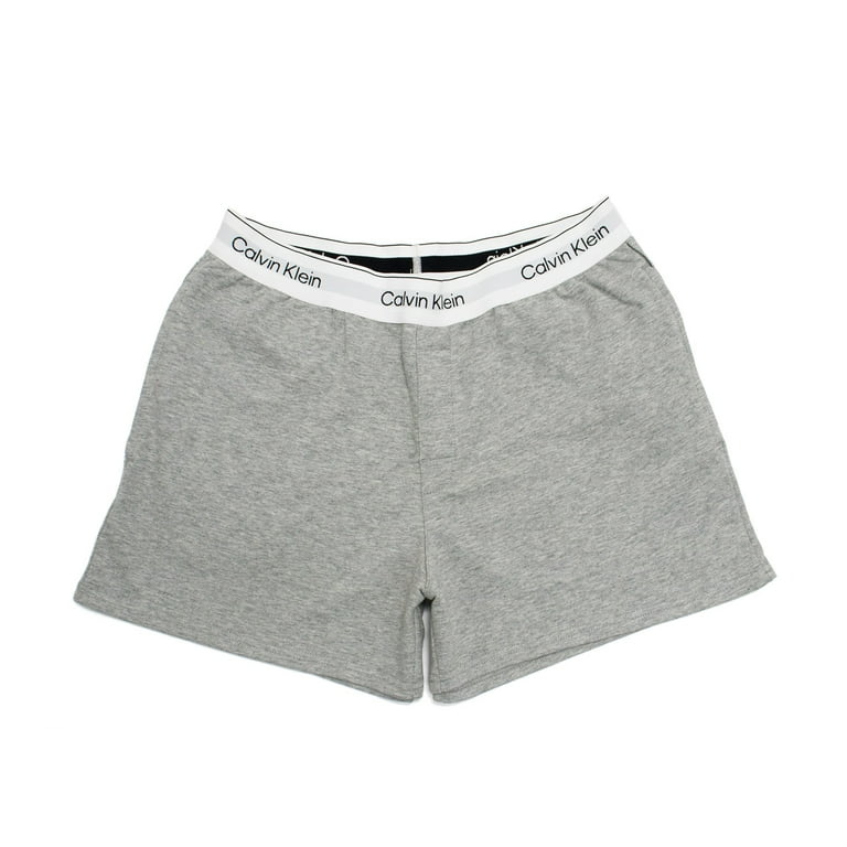 Calvin Klein Women's Modern Cotton Lounge Shorts, Gray Heather,M - US